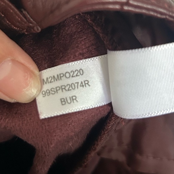 Marc New York | NWT Burgundy Faux Leather Pants size 2 - Picture 10 of 10